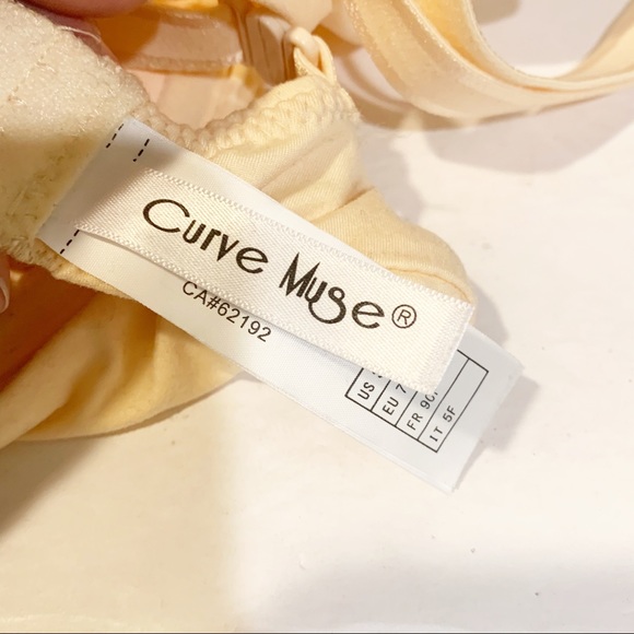 Curve Muse 34DDD Nude Tan Padded Lined Bra - Picture 3 of 4